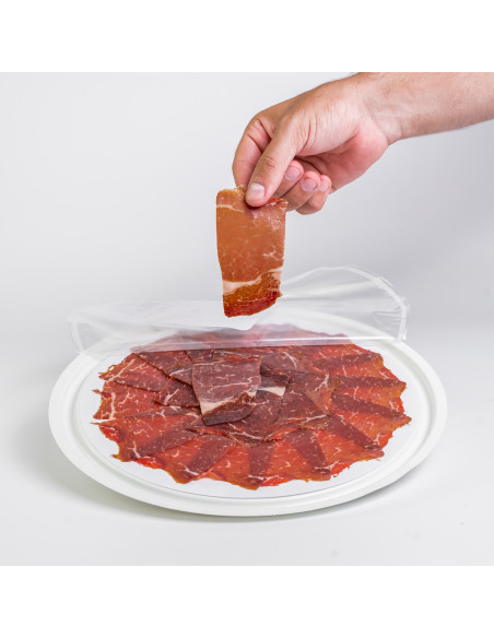 Cecina Black Angus Loncheada Colocada a Mano